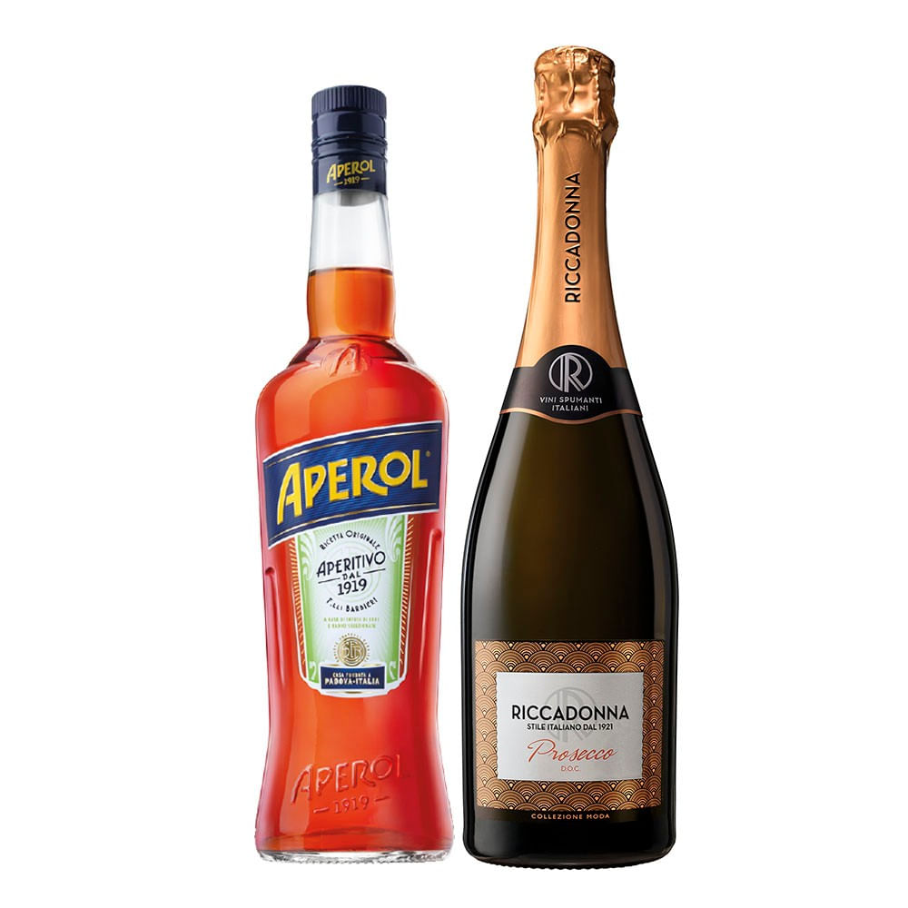 Pack Aperol Spritz Aperol 750ml + Riccadonna Prosecco 750ml