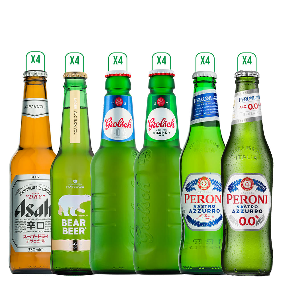 Pack 24x Cerveza Variedades Botellines - housebar